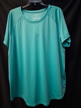 tek gear aqua/turquoise performance shirt